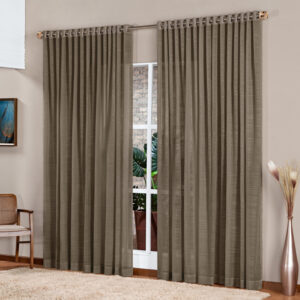 cortina dubai gaze de linho quarto sala p varao 200 larg x 170 alt marrom 62fe364ac298f medium